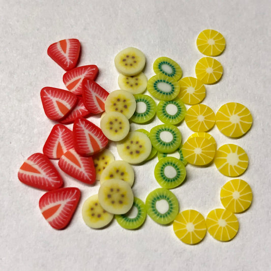 Fimo slices for baking