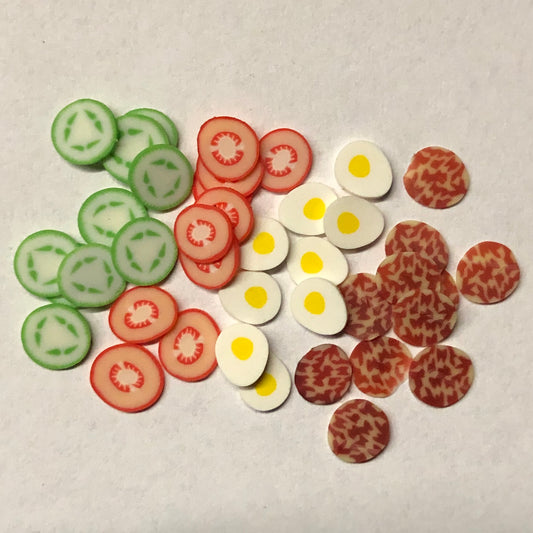 Fimo slices for sandwiches